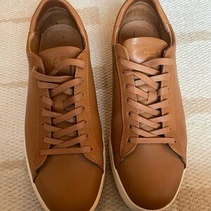 Clae Men's Tan Leather Sneakers